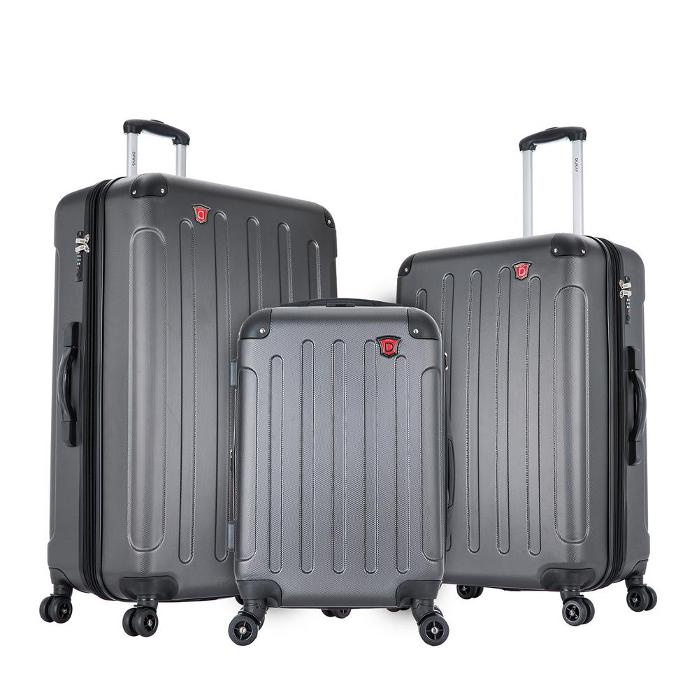 DUKAP Intely Smart Hardside 3 piece set 20''/28''/32'' + USB Port + integrated weight scale - Grey. Picture 6