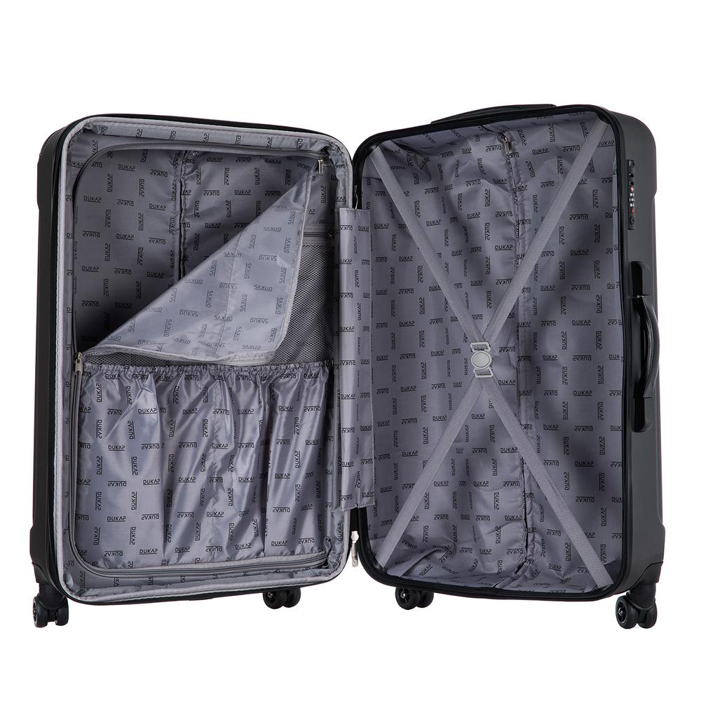 DUKAP Intely Smart Hardside 3 piece set 20''/28''/32'' + USB Port + integrated weight scale - Grey. Picture 9