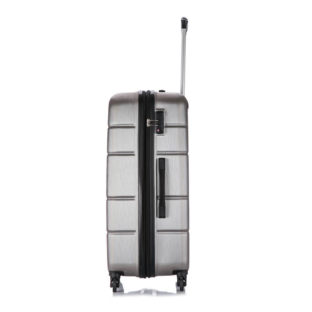 DUKAP Rodez Lightweight Hardside Spinner 28 inch Silver. Picture 6