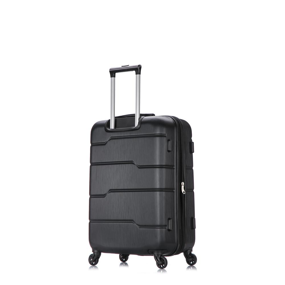 DUKAP Rodez Lightweight Hardside Spinner 24 inch Black. Picture 7