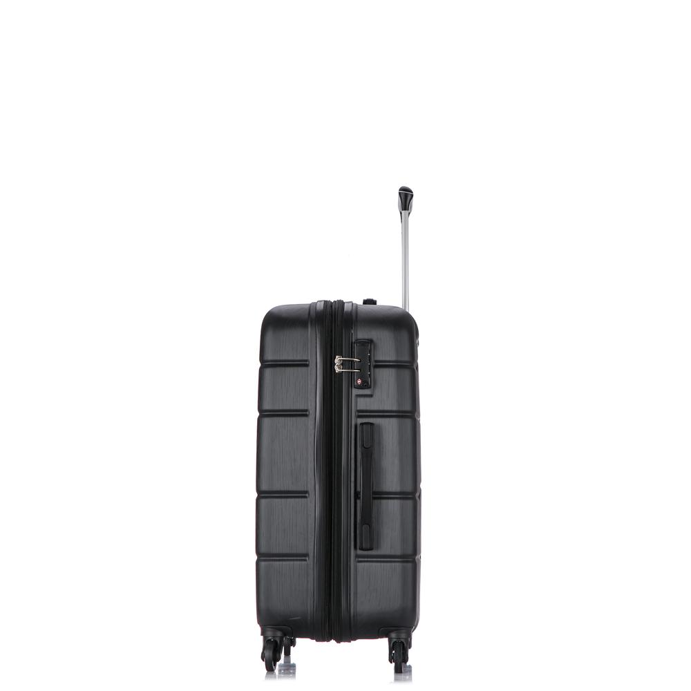 DUKAP Rodez Lightweight Hardside Spinner 24 inch Black. Picture 14