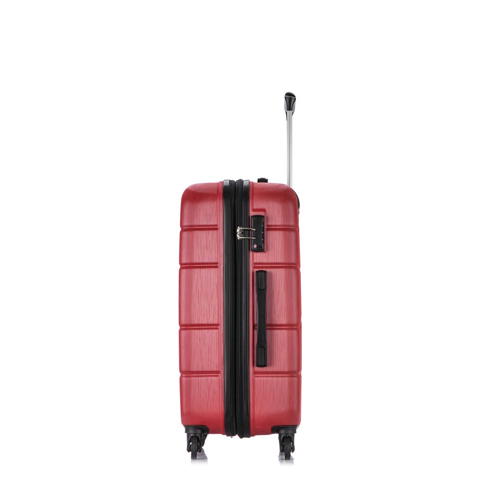 DUKAP Rodez Lightweight Hardside Spinner 24 inch Red. Picture 9