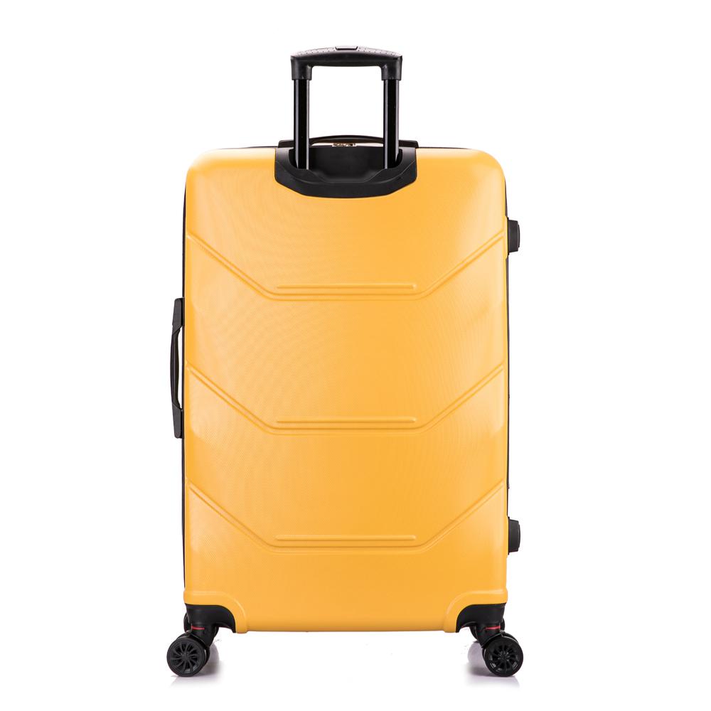 DUKAP Zonix Lightweight Hardside Spinner 30 inch Mustard. Picture 3