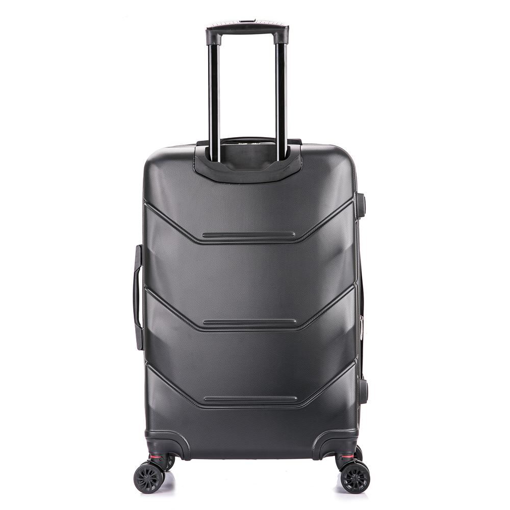 DUKAP Zonix Lightweight Hardside Spinner 26 inch Black. Picture 1