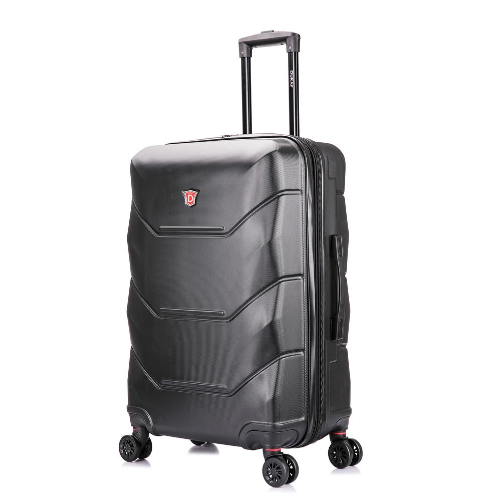 DUKAP Zonix Lightweight Hardside Spinner 26 inch Black. Picture 6