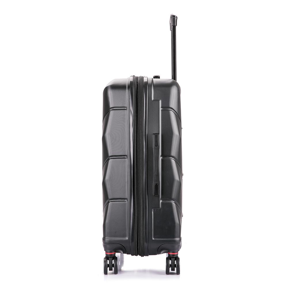 DUKAP Zonix Lightweight Hardside Spinner 26 inch Black. Picture 4