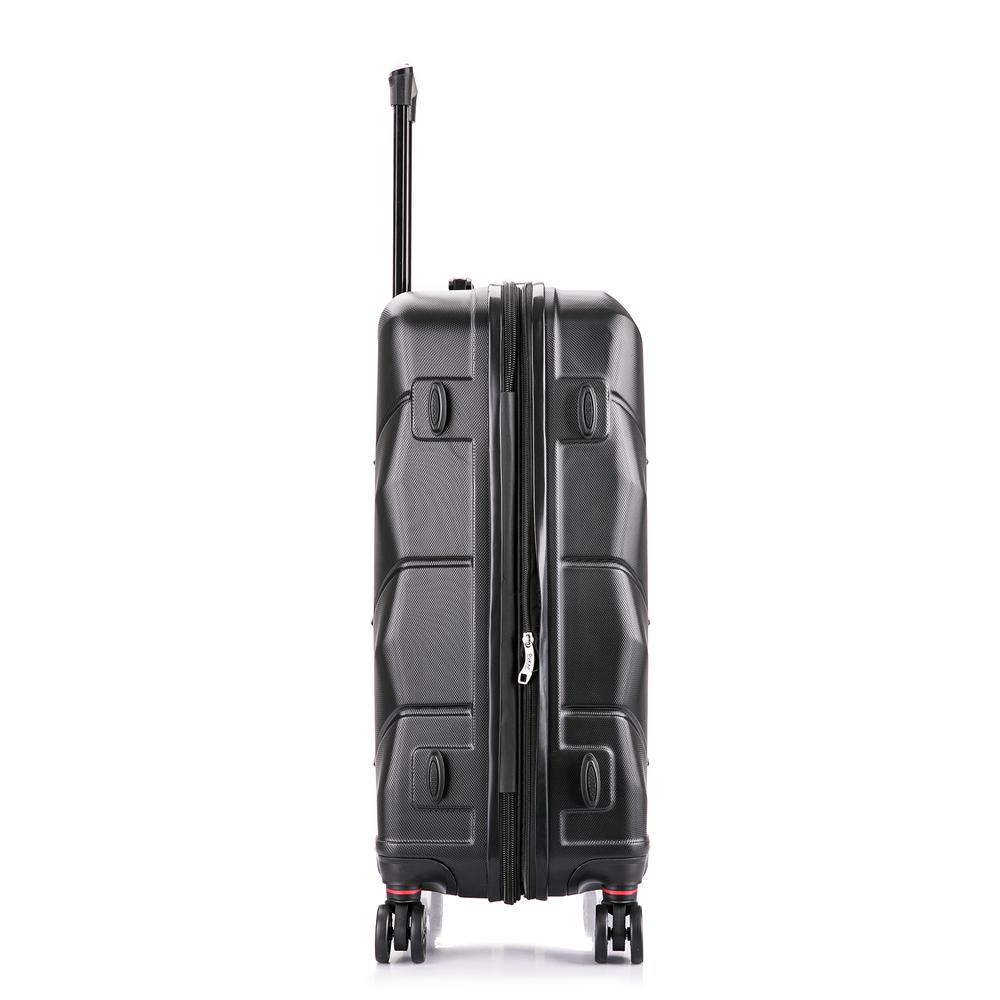 DUKAP Zonix Lightweight Hardside Spinner 26 inch Black. Picture 5