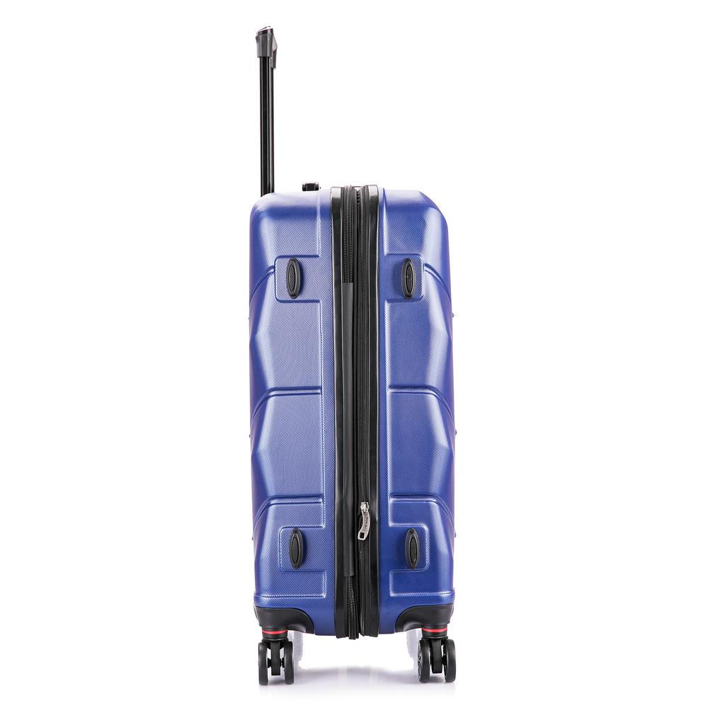 DUKAP Zonix Lightweight Hardside Spinner 26 inch Blue. Picture 3