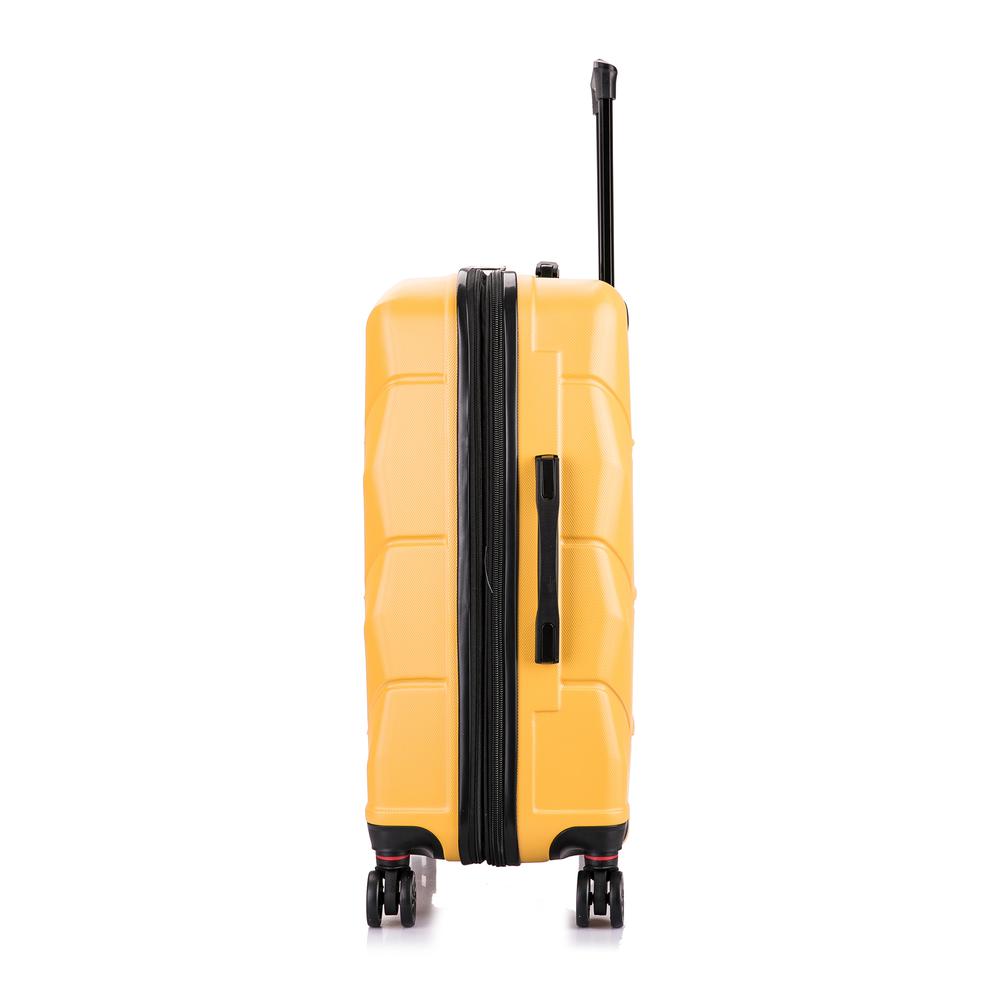 DUKAP Zonix Lightweight Hardside Spinner 26 inch Mustard. Picture 2
