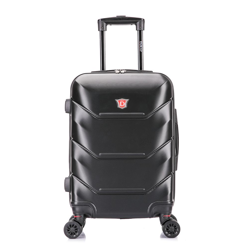 DUKAP Zonix Lightweight Hardside Spinner 20 inch Black. Picture 2