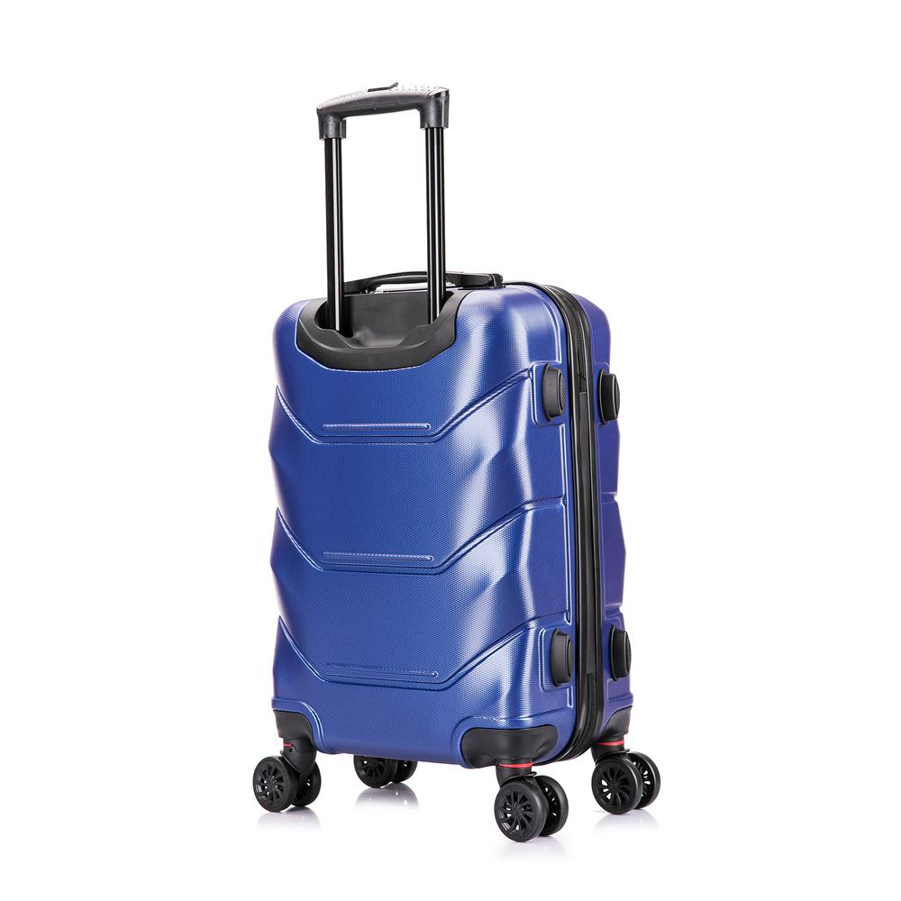 DUKAP Zonix Lightweight Hardside Spinner 20 inch Blue. Picture 4