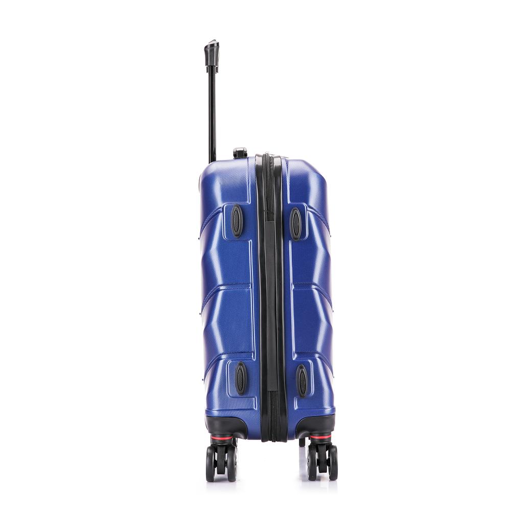 DUKAP Zonix Lightweight Hardside Spinner 20 inch Blue. Picture 1