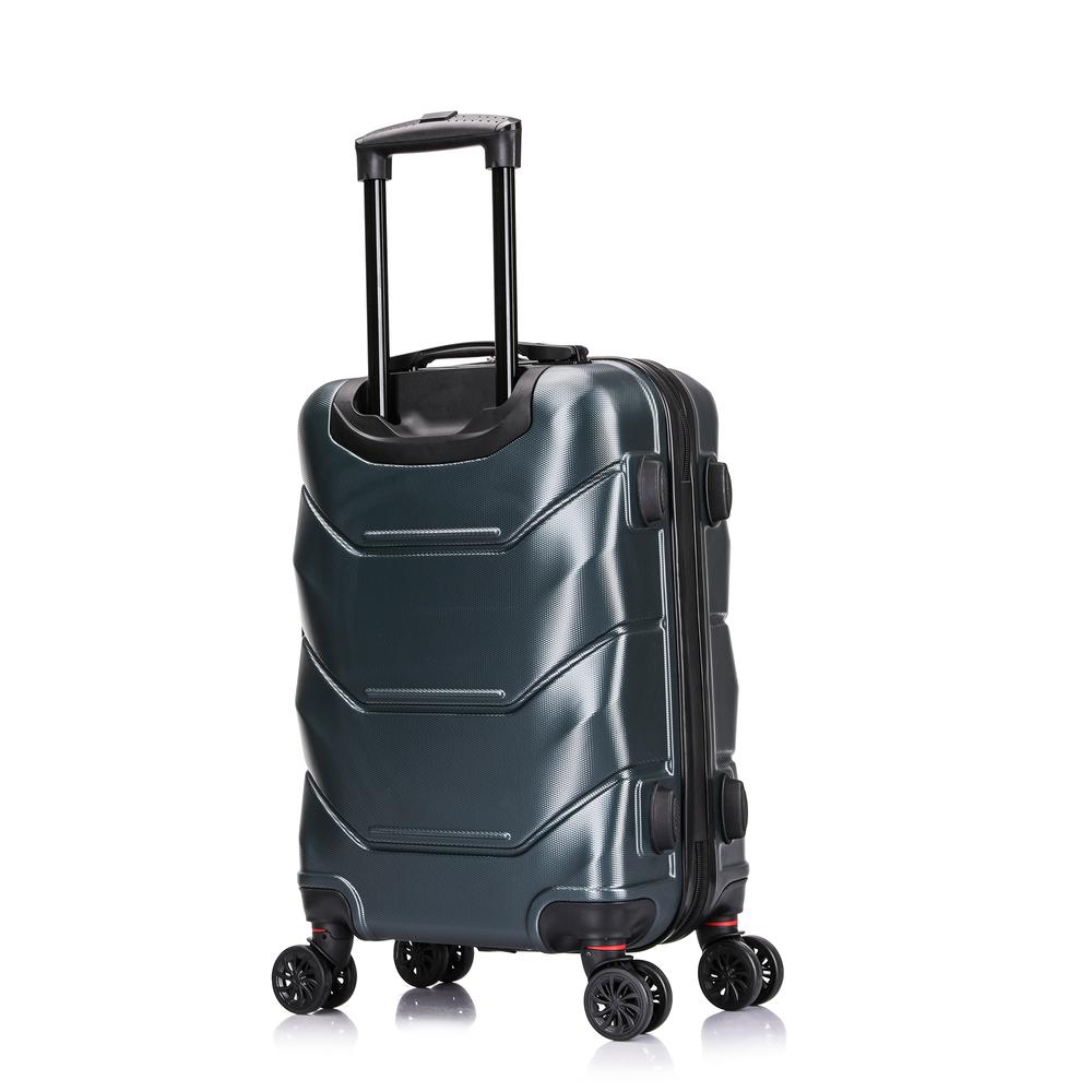 DUKAP Zonix Lightweight Hardside Spinner 20 inch Grey. Picture 3
