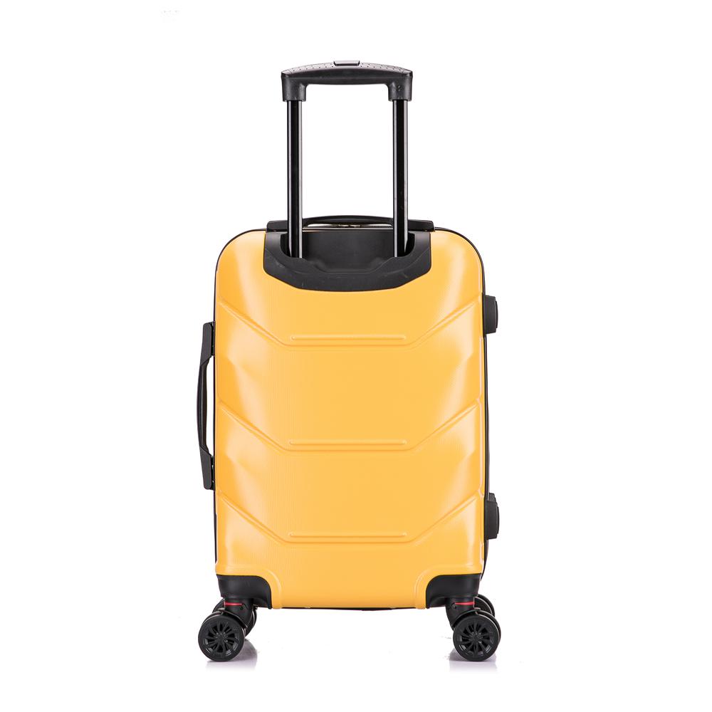 DUKAP Zonix Lightweight Hardside Spinner 20 inch Mustard. Picture 2