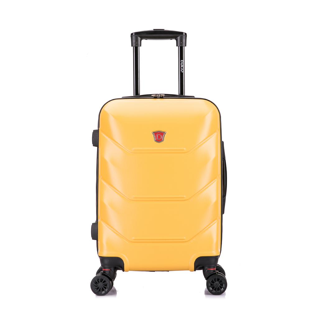 DUKAP Zonix Lightweight Hardside Spinner 20 inch Mustard. Picture 3