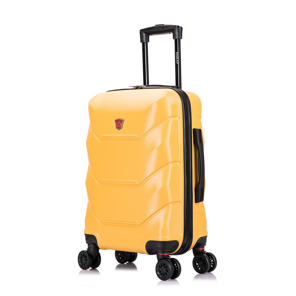DUKAP Zonix Lightweight Hardside Spinner 20 inch Mustard. Picture 5