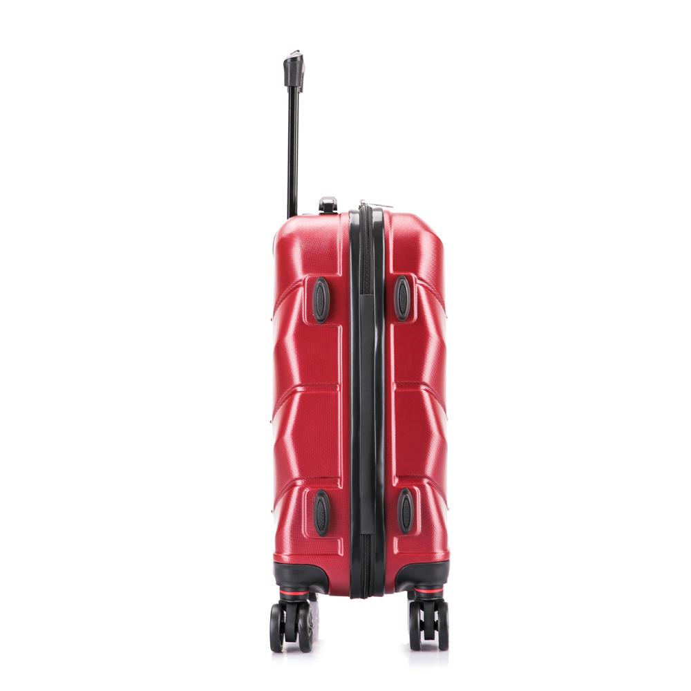 DUKAP Zonix Lightweight Hardside Spinner 20 inch Wine. Picture 6