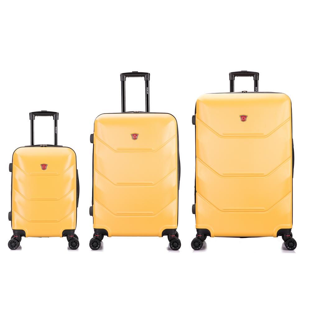 DUKAP Zonix Lightweight Hardside 3 piece set 20''/26''/30'' Mustard. Picture 1