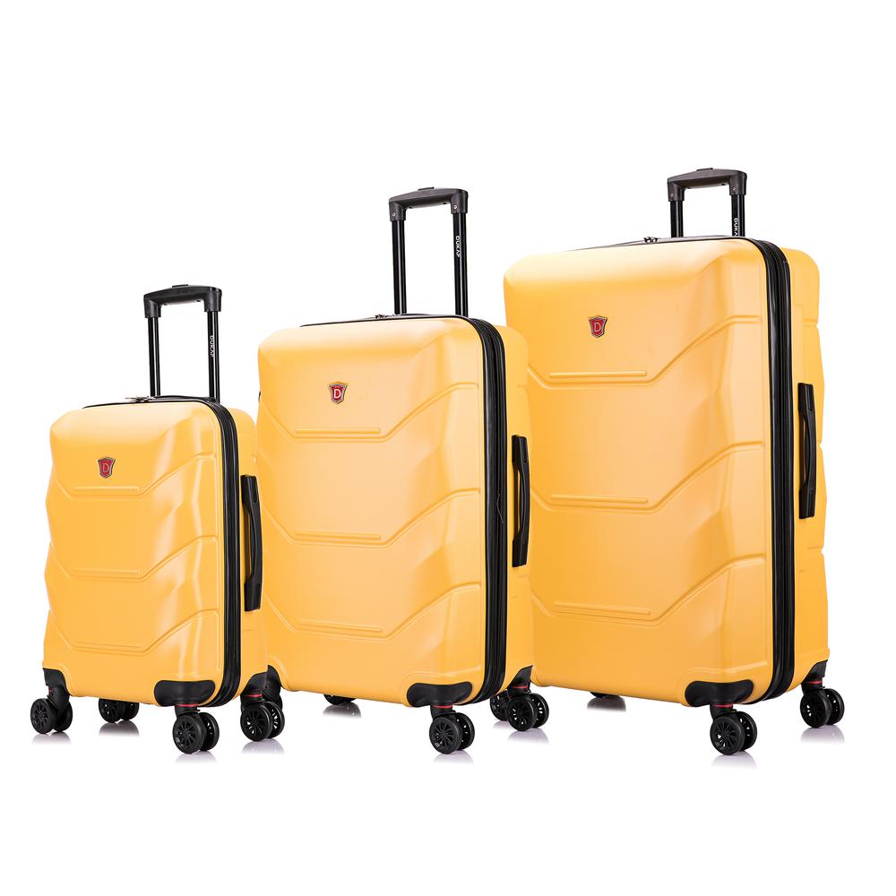 DUKAP Zonix Lightweight Hardside 3 piece set 20''/26''/30'' Mustard. Picture 2