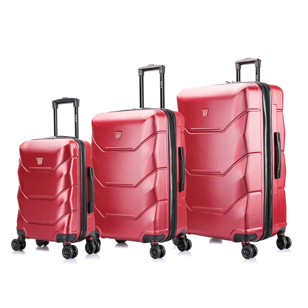 DUKAP Zonix Lightweight Hardside 3 piece set 20''/26''/30'' Wine. Picture 10