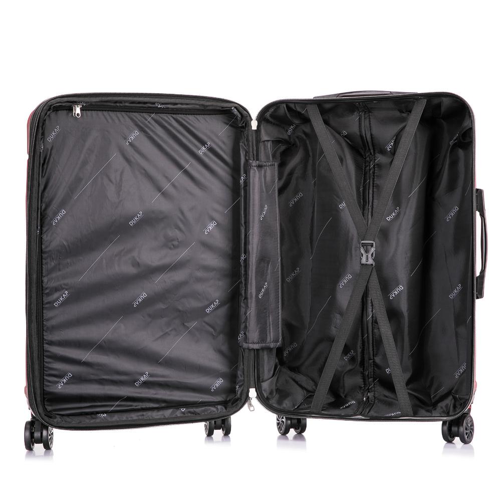 DUKAP Zonix Lightweight Hardside 3 piece set 20''/26''/30'' Wine. Picture 3