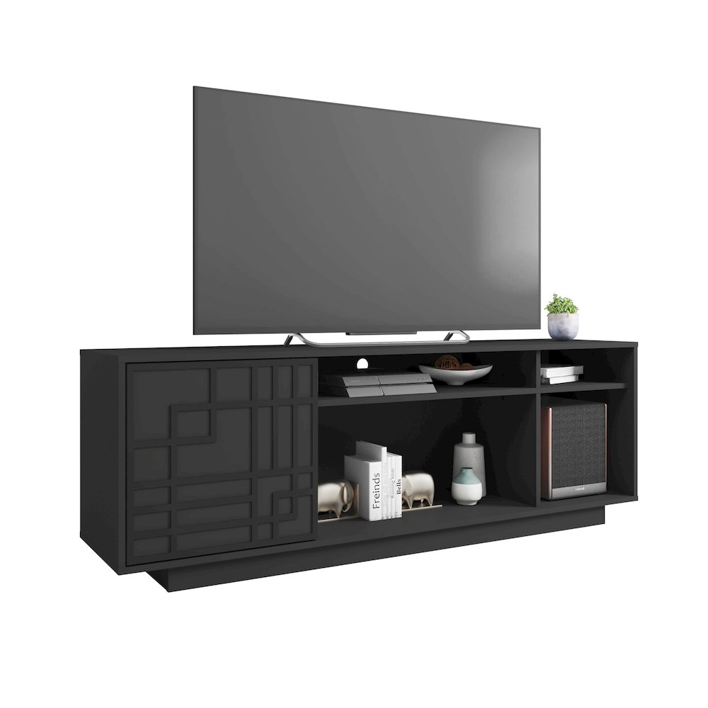 Techni Mobili Contemporary TV Stand for TV’s Up to 70”, Black. Picture 3