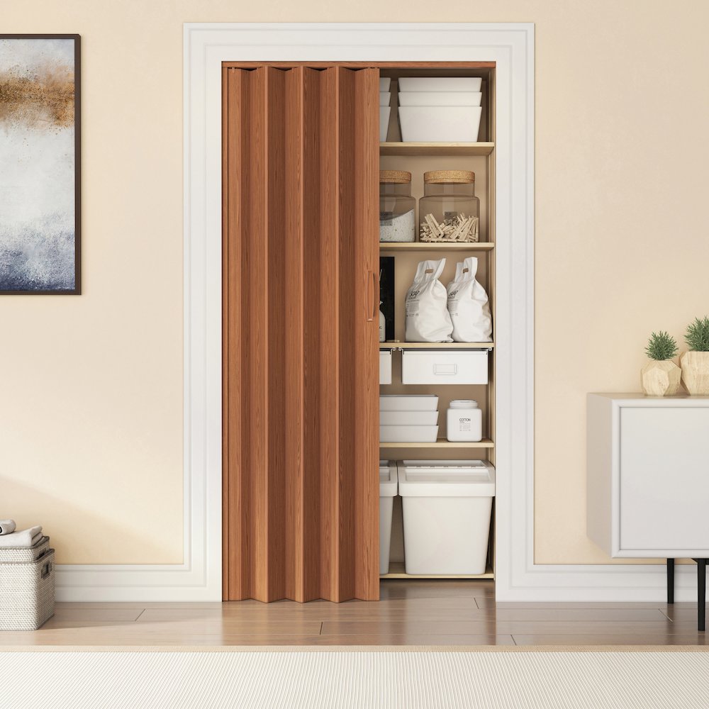 32 W PVC Foldable Accordion Doors or Privacy Room Divider for Internal Use. Picture 7