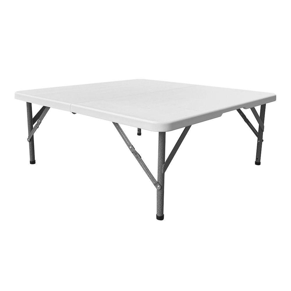 34” Square Folding Table, Height Adjustable Foldable Table. Picture 3