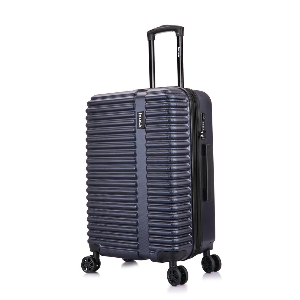 InUSA Ally lightweight hardside spinner 24 inch Navy Blue. Picture 15