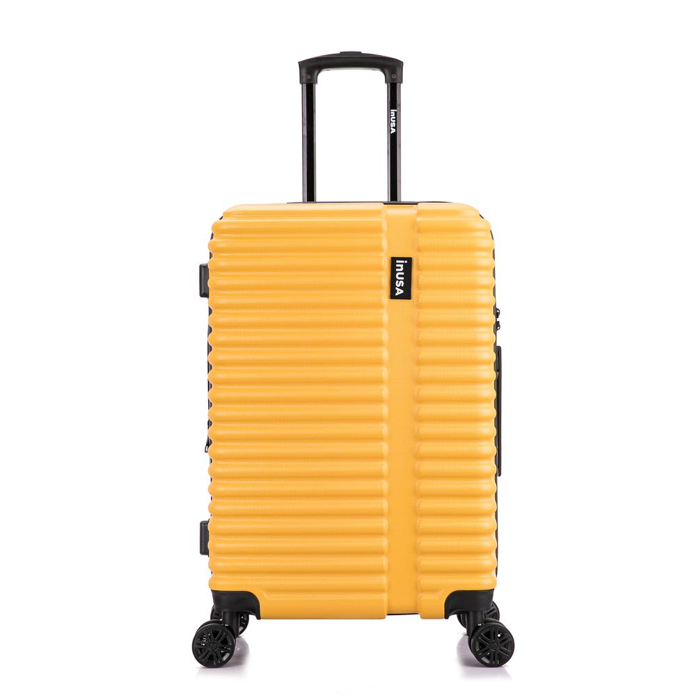 InUSA Ally lightweight hardside spinner 24 inch Mustard. Picture 12