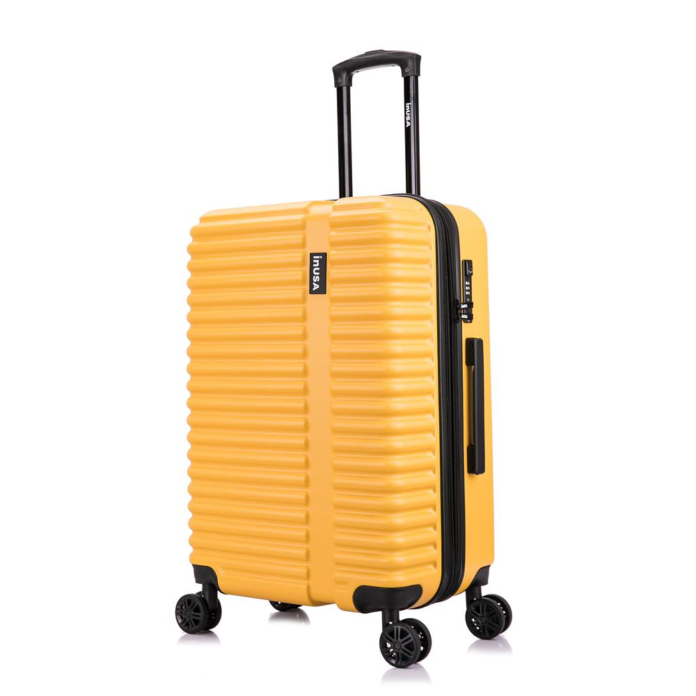 InUSA Ally lightweight hardside spinner 24 inch Mustard. Picture 16