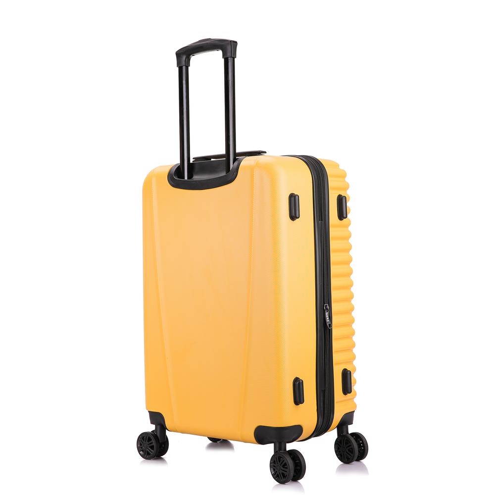 InUSA Ally lightweight hardside spinner 24 inch Mustard. Picture 13