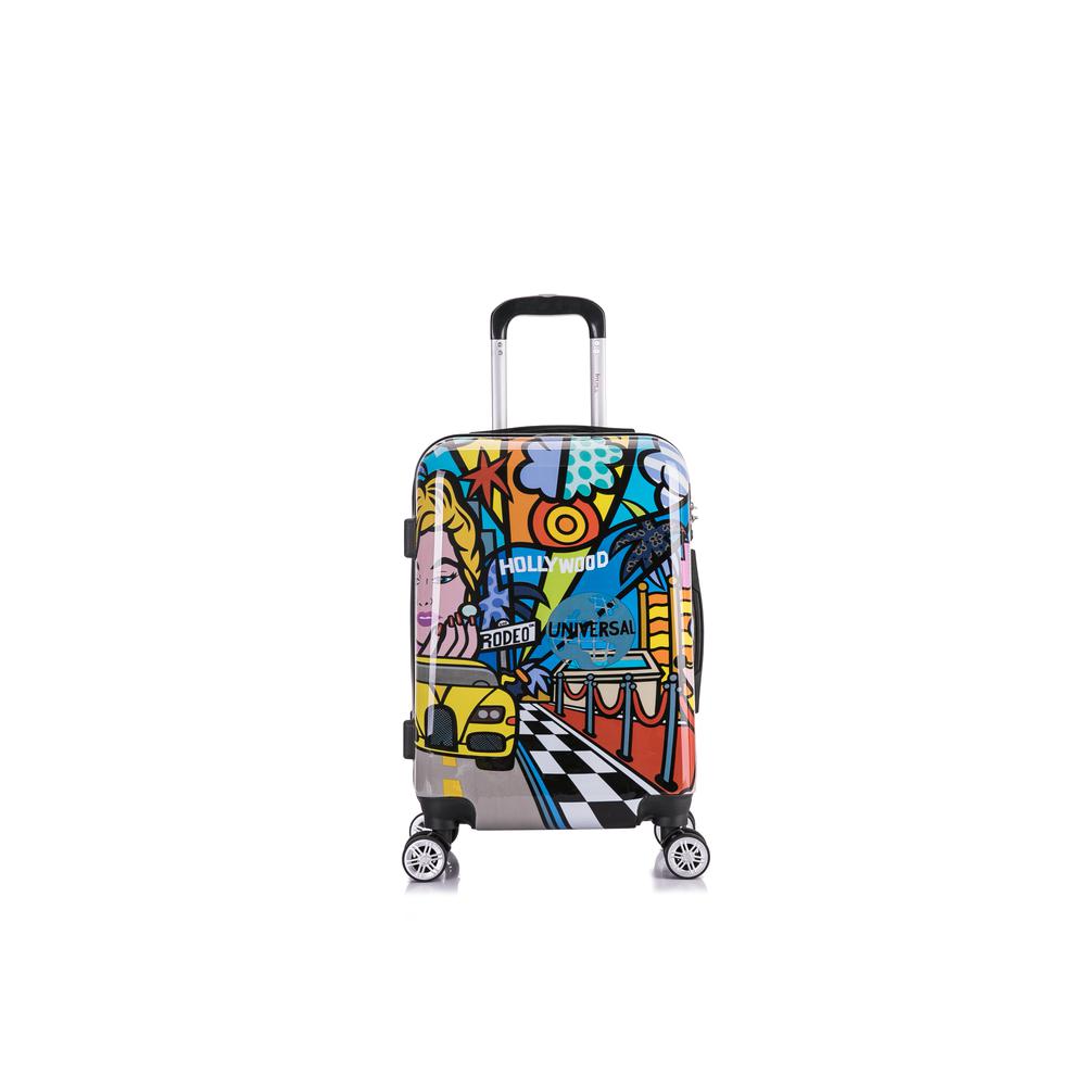 InUSA Prints Lightweight Hardside Spinner 20 inch Hollywood. Picture 15