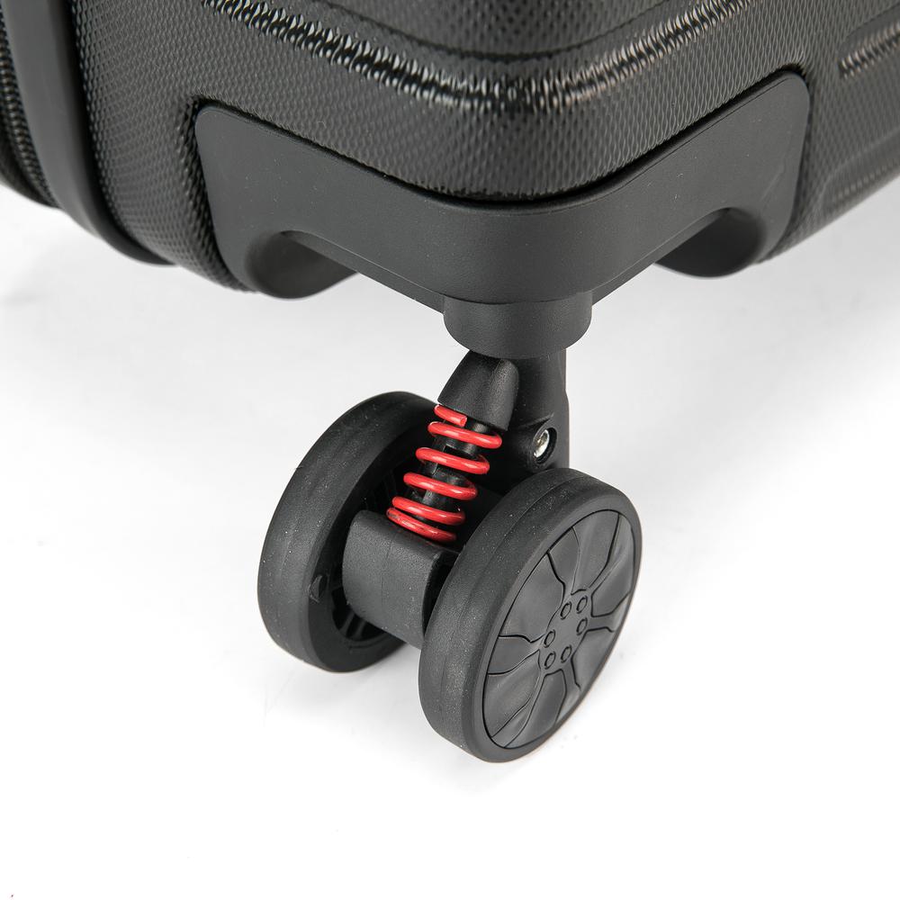 InUSA Deep lightweight hardside spinner 24 inch Black. Picture 12