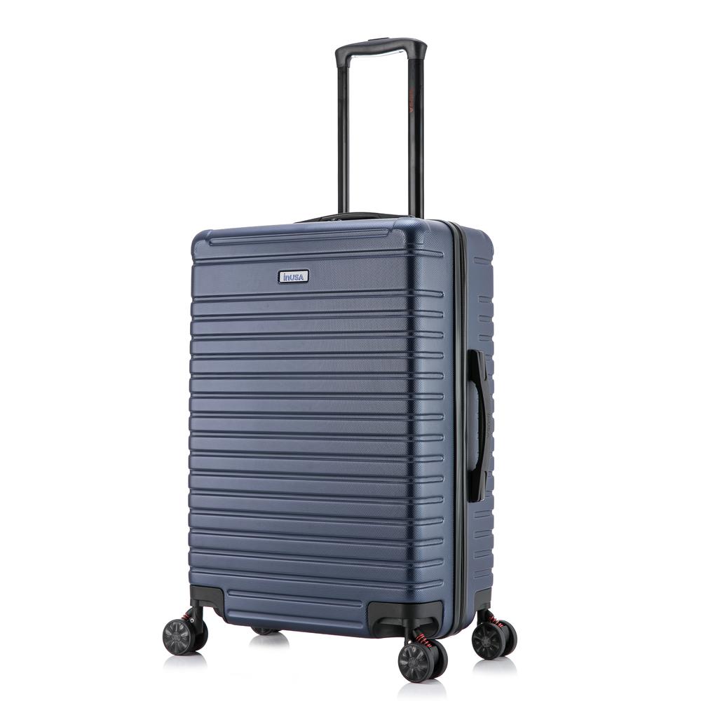 InUSA Deep lightweight hardside spinner 24 inch Blue. Picture 9