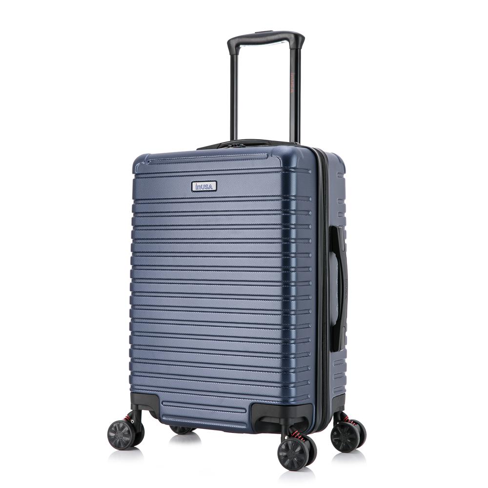 InUSA Deep lightweight hardside spinner 20 inch Blue. Picture 9