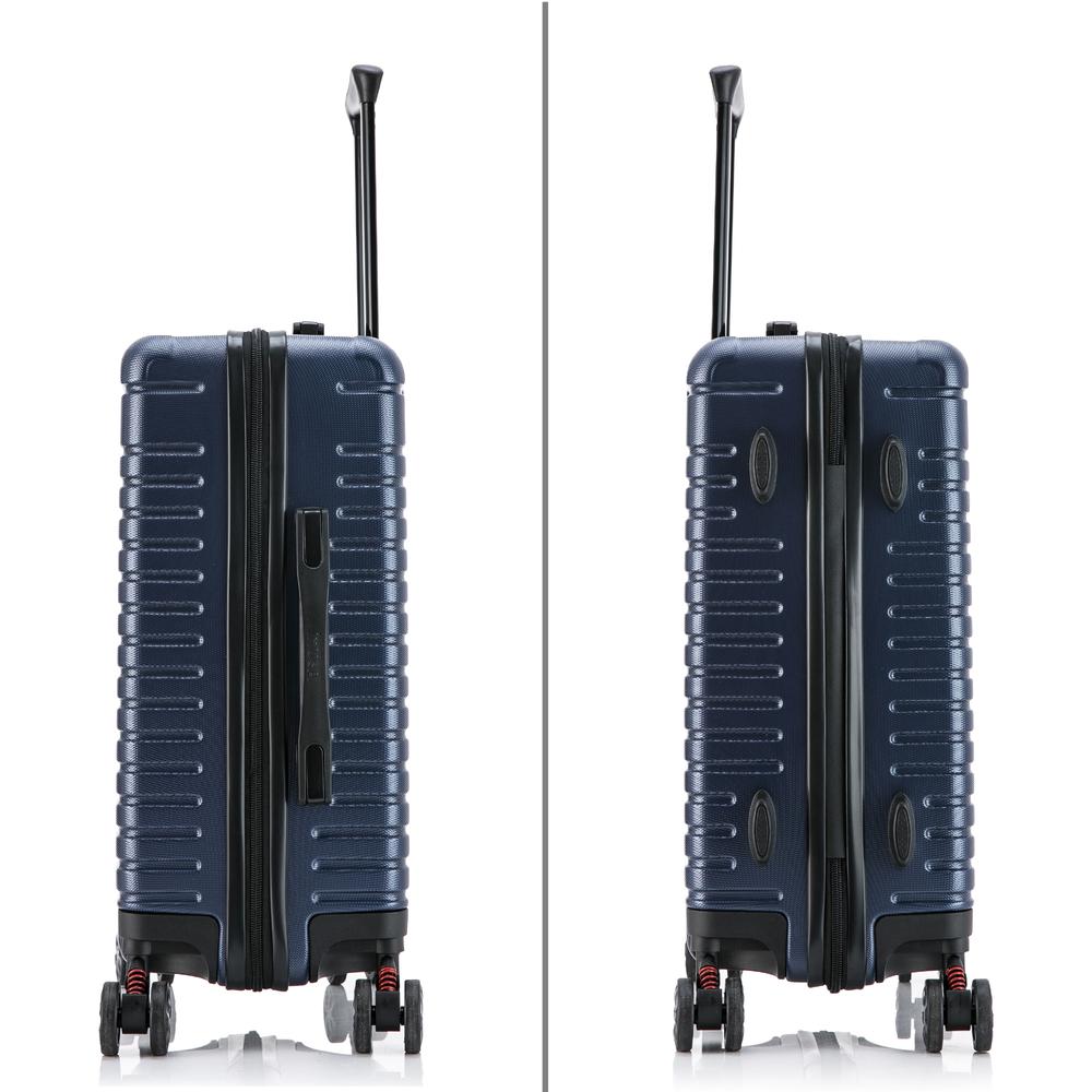 InUSA Deep lightweight hardside spinner 20 inch Blue. Picture 11