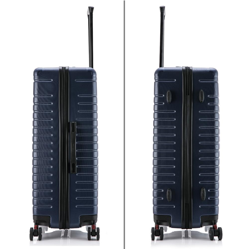 InUSA Deep lightweight hardside spinner 3 piece luggage set  20'',24'', 28'' Blue. Picture 12