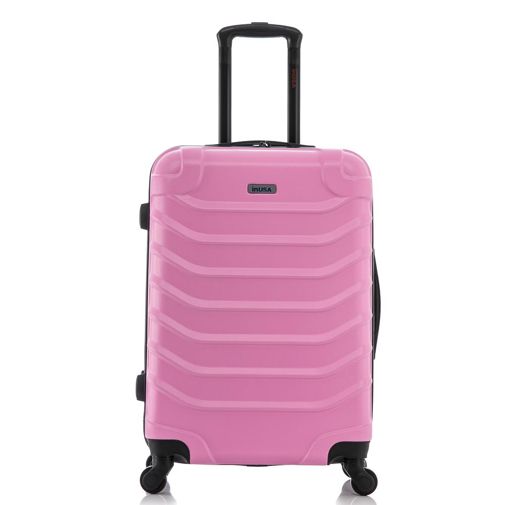 InUSA Endurance Lightweight Hardside Spinner 24 inch Pink. Picture 2