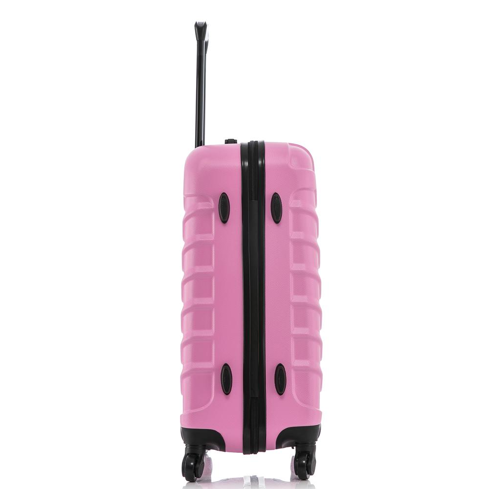 InUSA Endurance Lightweight Hardside Spinner 24 inch Pink. Picture 6