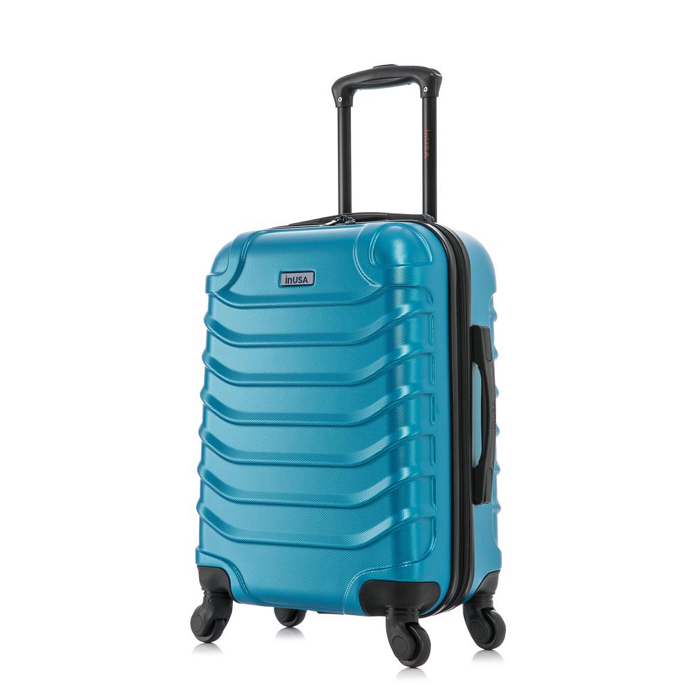 InUSA Endurance Lightweight Hardside Spinner 24 inch Teal. Picture 1