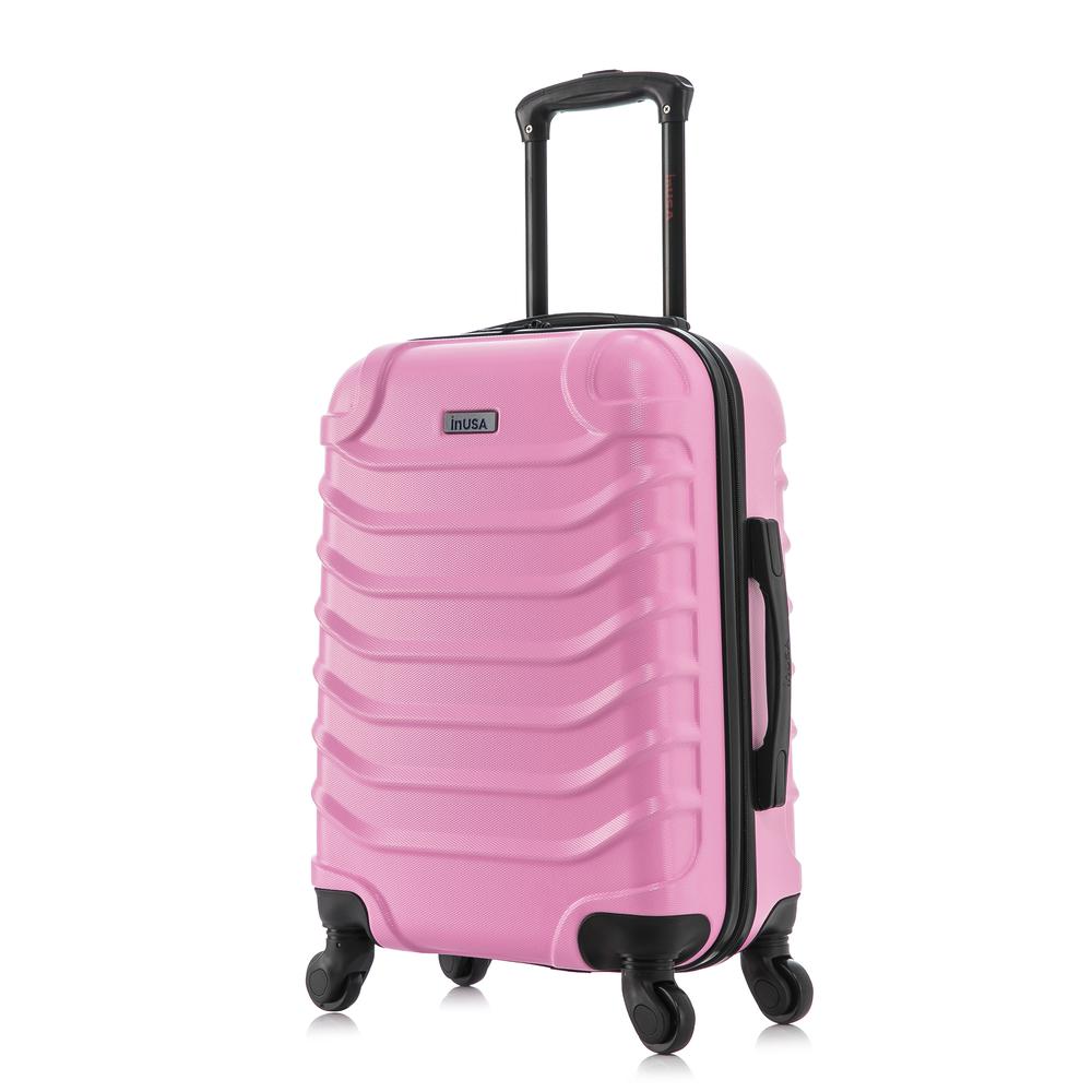 InUSA Endurance Lightweight Hardside Spinner 20 inch Pink. Picture 1