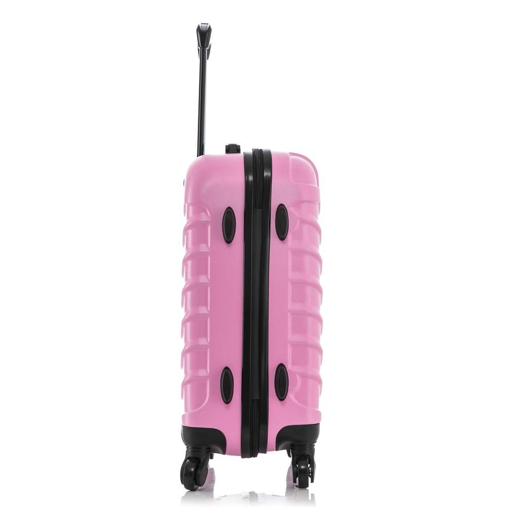 InUSA Endurance Lightweight Hardside Spinner 20 inch Pink. Picture 7