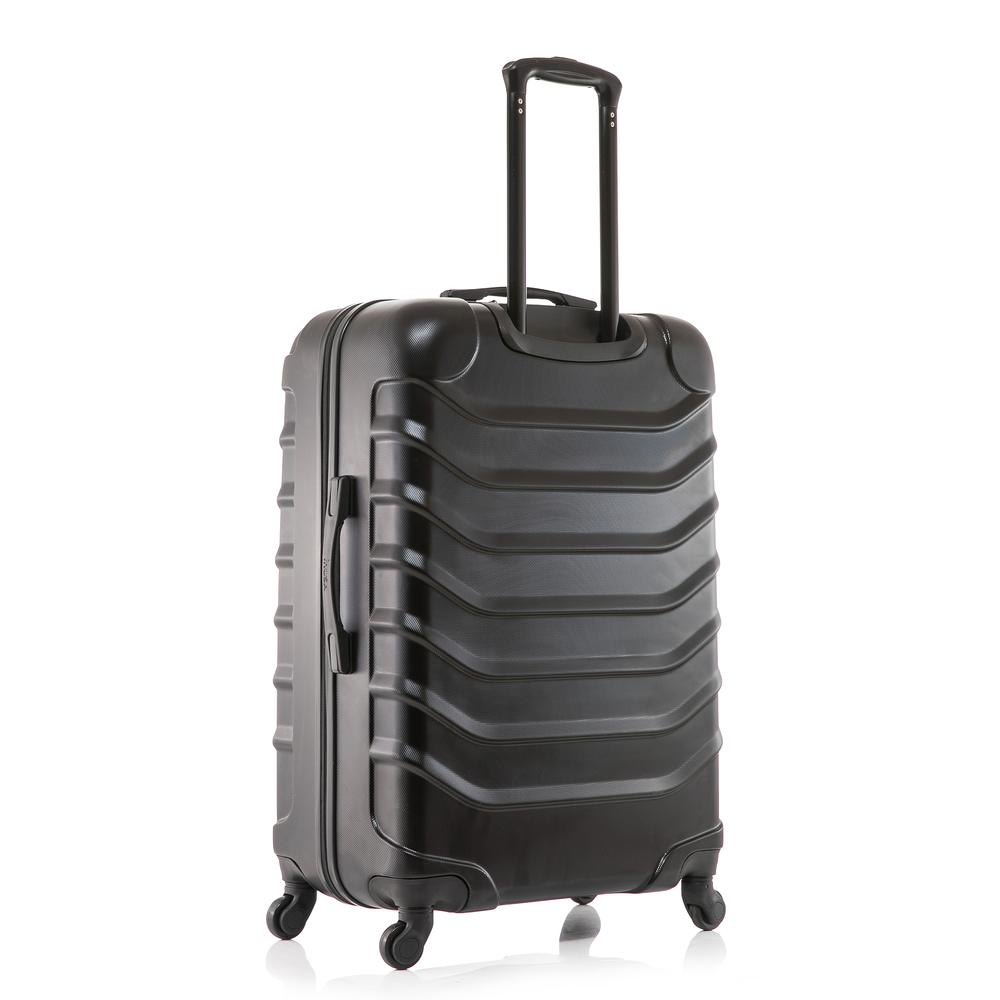 InUSA Endurance Lightweight Hardside Spinner 3 Piece Luggage set  20'',24'', 28'' Black. Picture 6