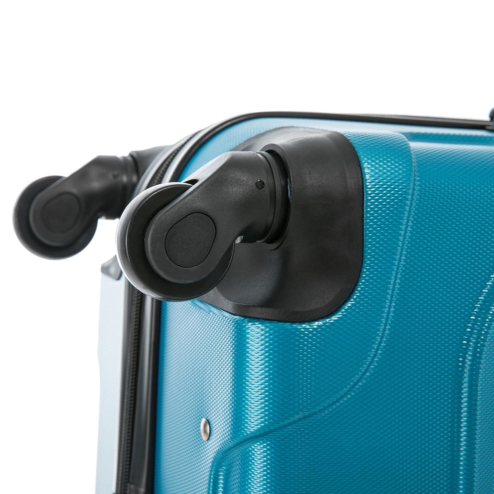 InUSA Endurance Lightweight Hardside Spinner 3 Piece Luggage set  20'',24'', 28'' Teal. Picture 5