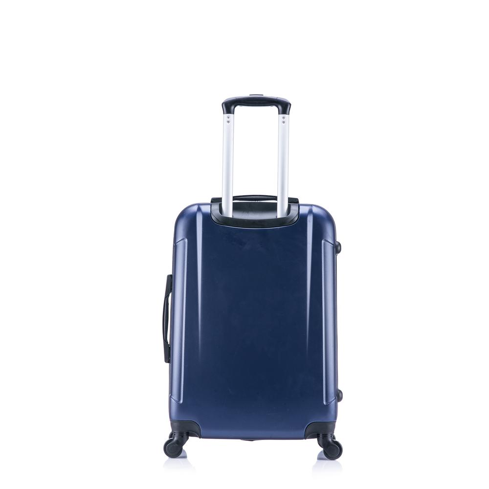 InUSA Pilot lightweight hardside spinner 24 inch Navy Blue. Picture 3