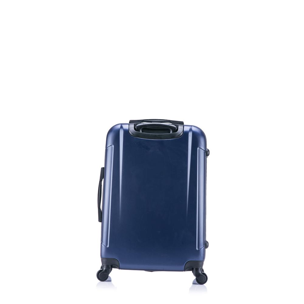 InUSA Pilot lightweight hardside spinner 24 inch Navy Blue. Picture 9