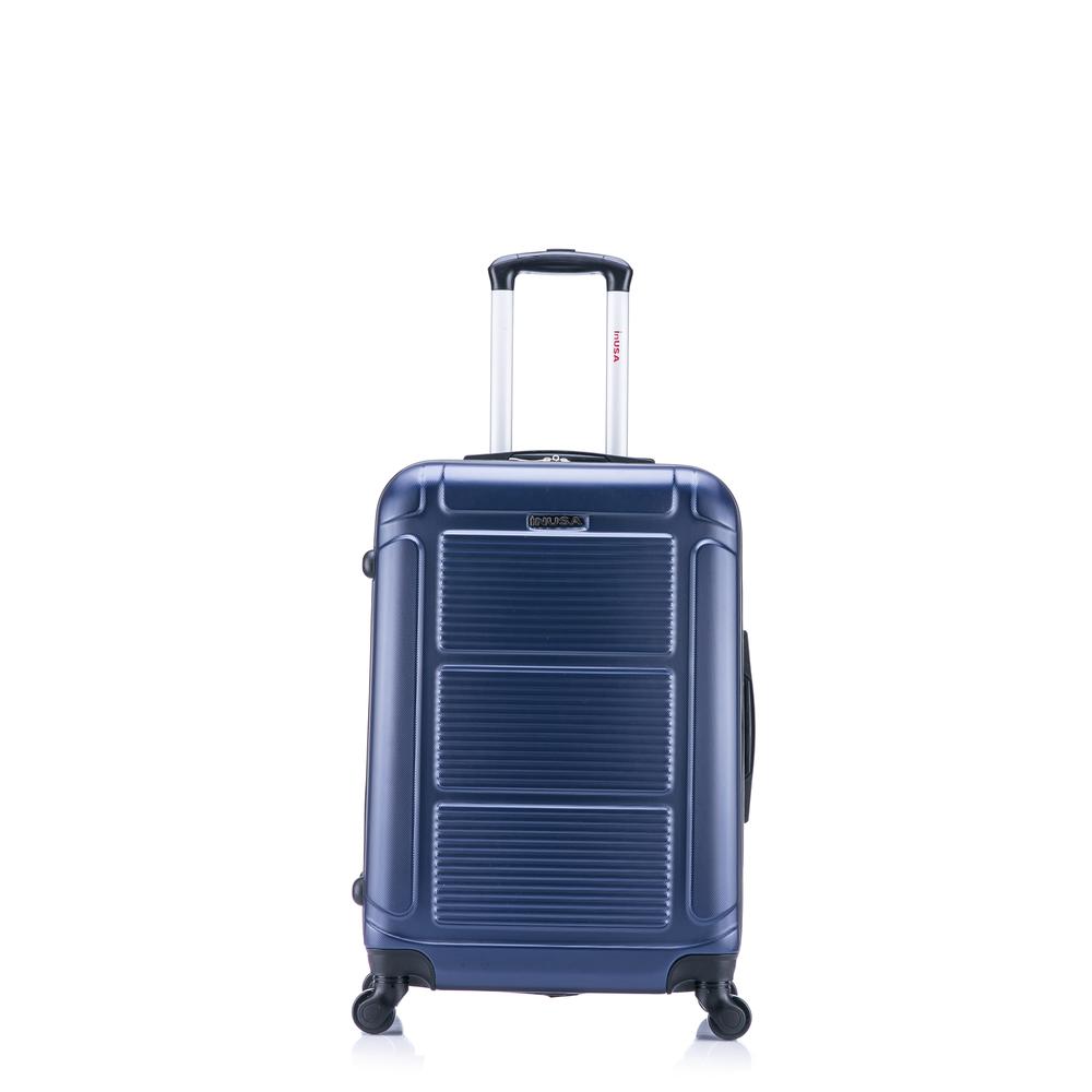 InUSA Pilot lightweight hardside spinner 24 inch Navy Blue. Picture 2