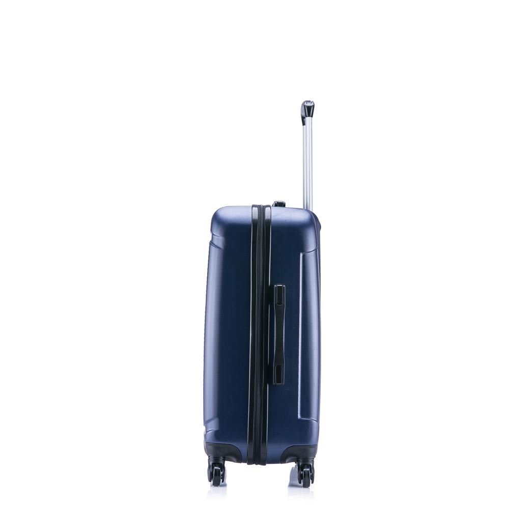 InUSA Pilot lightweight hardside spinner 24 inch Navy Blue. Picture 10