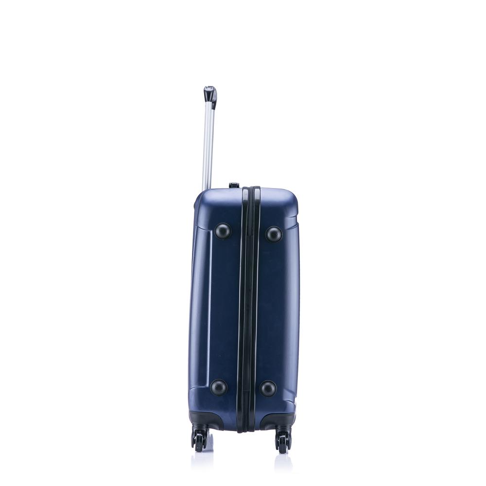 InUSA Pilot lightweight hardside spinner 24 inch Navy Blue. Picture 11